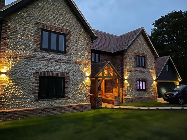 The Nook — exterior at dusk